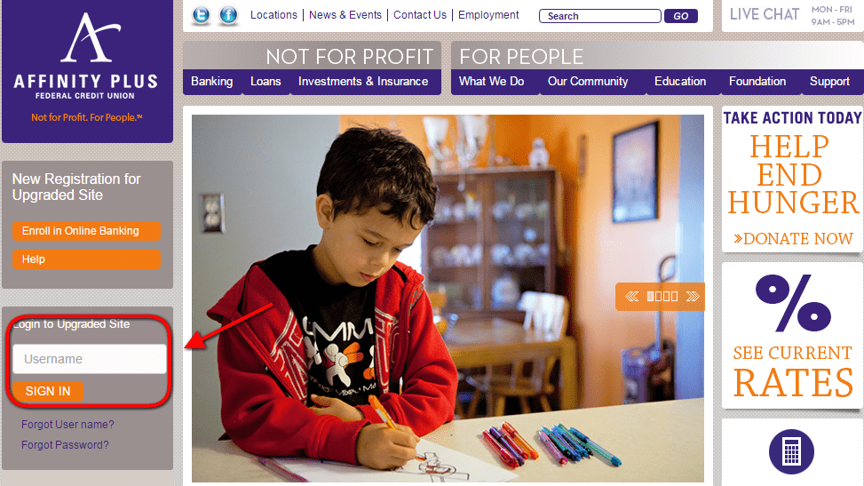 Affinity Plus Online Banking Login Homepage