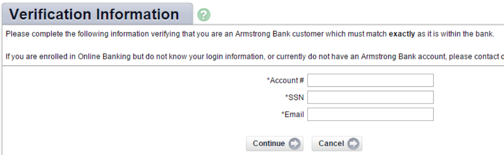 ArmstrongBank Verification