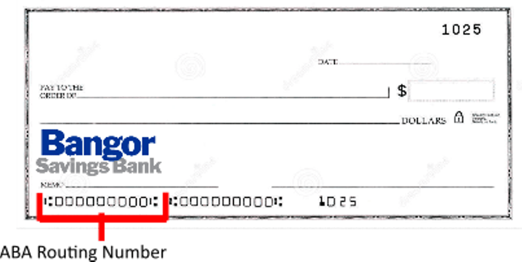 Bangor Savings Bank Routing Number Check