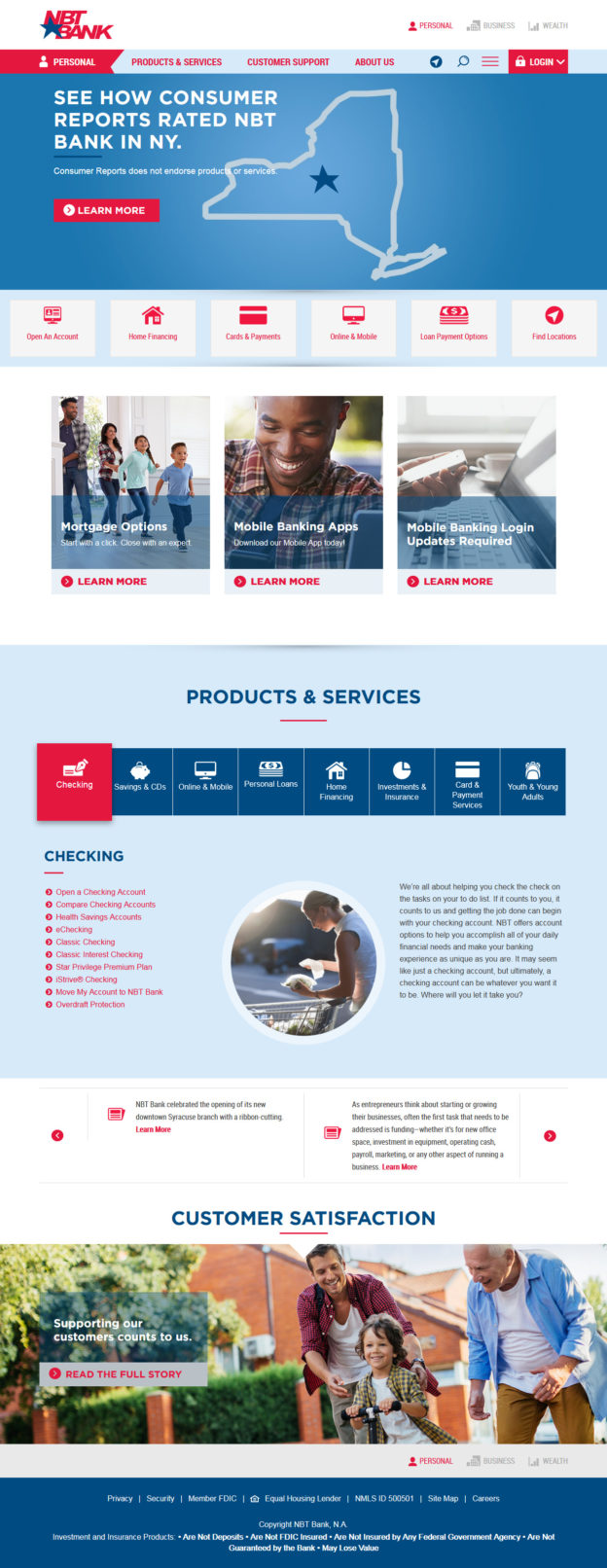 NBT Bank Homepage