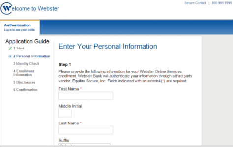 Webster Bank Enroll Step3