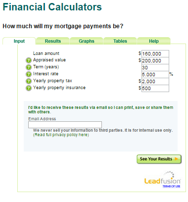 mt mortgage payments calculator