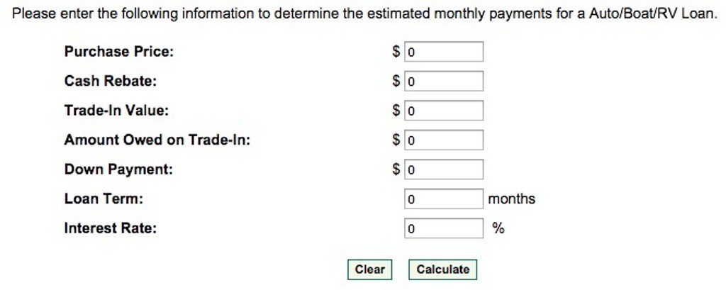 mtb auto loan calculator