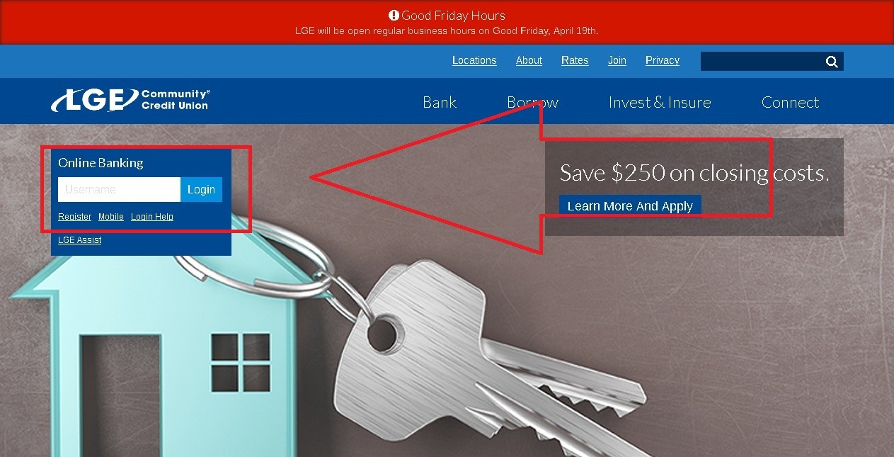 lgeccu bank Login